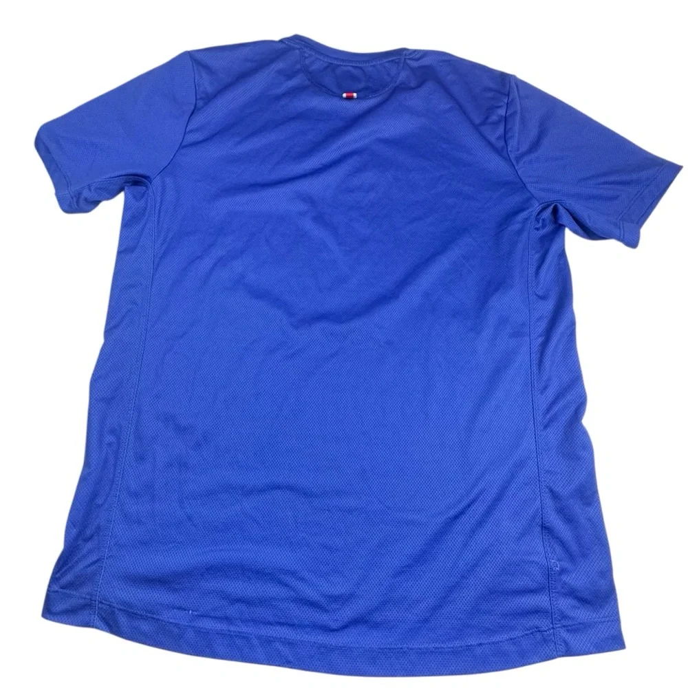 !! SOLD !! T-Shirt Men Large Blue New York City Marathon Running Activewear Tee - Picture 4 of 11
